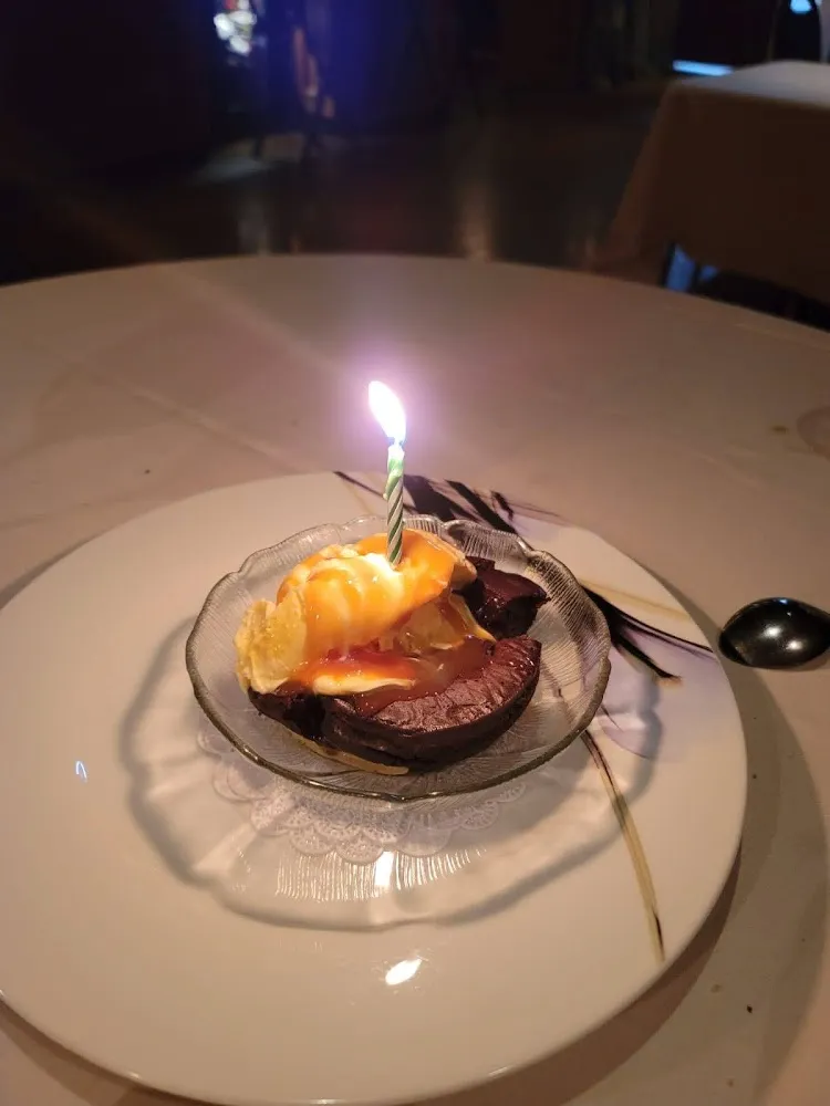 Chocolate Lava Cake with Vanilla Ice Cream Topped with Caramel