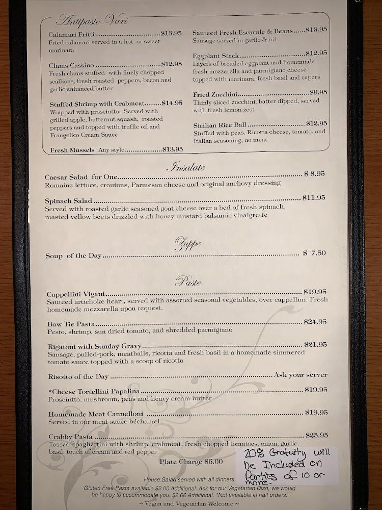 Vesuvio Restaurant Menu image 3
